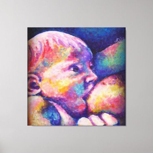 Verpleegkundige Baby Canvas Afdruk (Voorkant)