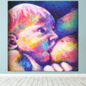 Verpleegkundige Baby Canvas Afdruk (Insitu (Houten vloer))