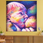 Verpleegkundige Baby Canvas Afdruk (Insitu (Woonkamer))