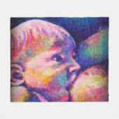 Verpleegkundige Baby Fleece Deken (Voorkant (Horizontaal))