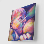 Verpleegkundige Baby Square Clock Vierkante Klok (Hoek)