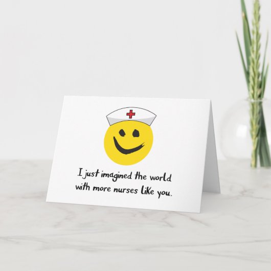 Verpleegkundige Bedankt, stel je meer verpleegkund Bedankkaart (Voorkant)