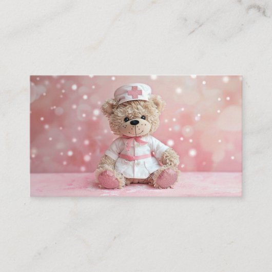 Verpleegkundige Beer RN, LVN, LPN, Zorgverlener Visitekaartje (Voorkant)