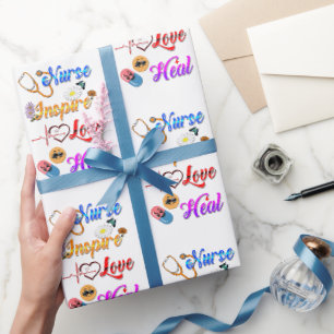 Verpleegkundige Benodigdheden Inspireren Liefde Ge Cadeaupapier