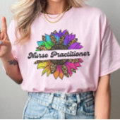 Verpleegkundige Beroep Rainbow Zonnebloem T-shirt
