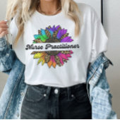 Verpleegkundige Beroep Rainbow Zonnebloem T-shirt