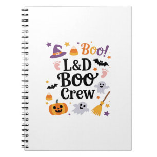 Verpleegkundige Bevalling Halloween Pompoen Geest  Notitieboek