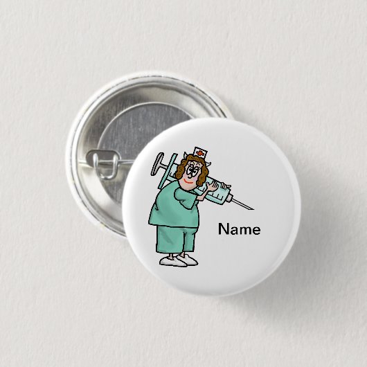 Verpleegkundige Button met reuzenspoeling (Voorkant /achterkant)