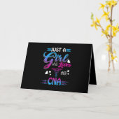 Verpleegkundige cadeau| Een meisje dat van haar CN Kaart (Gele Bloem)