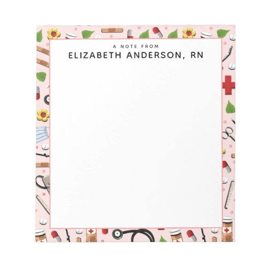 Verpleegkundige cadeauideeën notitieblok (Voorkant)