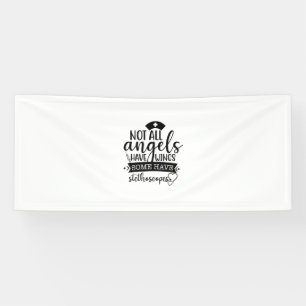 Verpleegkundige cadeautjes niet alle engelen hebbe spandoek