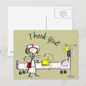 Verpleegkundige cadeautjes voor "bedankt" briefkaart (Voorkant / Achterkant)