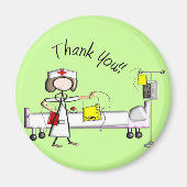 Verpleegkundige cadeautjes voor "bedankt" magneet (Voorkant)