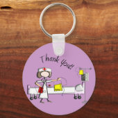 Verpleegkundige cadeautjes voor "bedankt" sleutelhanger (Voorkant)