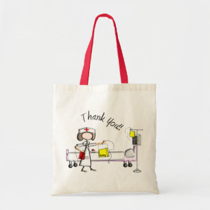 Verpleegkundige cadeautjes voor "bedankt" tote bag