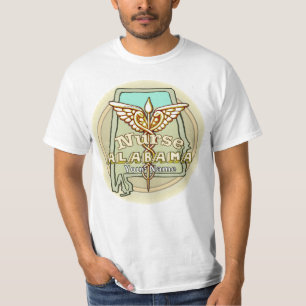 Verpleegkundige Caduceus uit Alabama T-shirt