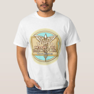 Verpleegkundige Caduceus uit North Dakota  T-shirt