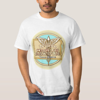 Verpleegkundige Caduceus uit North Dakota T-shirt