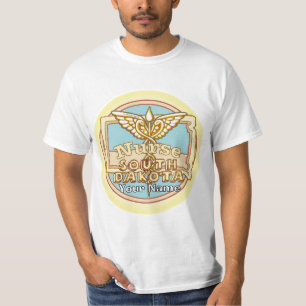 Verpleegkundige Caduceus uit South Dakota T-shirt