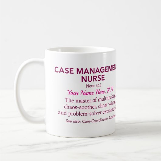 Verpleegkundige Casemanagement Definitie, Persoonl Koffiemok (Links)