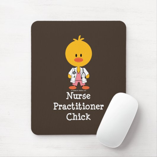 Verpleegkundige Chick Mousepad Muismat (Met muis)