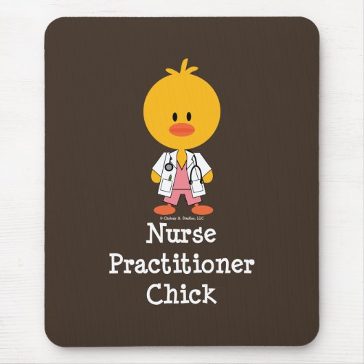 Verpleegkundige Chick Mousepad Muismat (Voorkant)