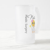 Verpleegkundige Chick v2 Plastic chirurgische ingr Matglas Bierpul (Voorkant rechts)