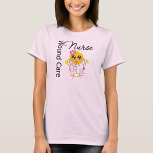 Verpleegkundige Chick v2 Wond Care verpleegster T-shirt