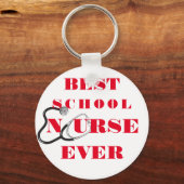 Verpleegkundige dank je appreciatie cadeautypograf sleutelhanger (Voorkant)