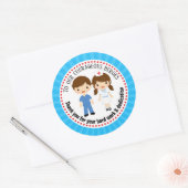 Verpleegkundige dank u cadeau / gunst Stickers (Envelop)