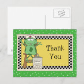 Verpleegkundige dank u cartoon briefkaart (Voorkant / Achterkant)