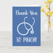 Verpleegkundige dank u kaart met stethoscoop ontwe (Gele Bloem)