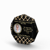 Verpleegkundige Dank u Waardering Goud Personalise Fotoblokken (Rechts)