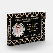 Verpleegkundige Dank u Waardering Goud Personalise Fotoblokken (Links)