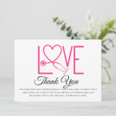 Verpleegkundige Dankkaartjes - Meervoudig of Enkel (Staand voorkant)