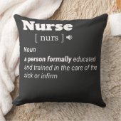 Verpleegkundige definitie t-shirt kussen (Deken)