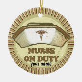 Verpleegkundige dienst keramisch ornament (Voorkant)