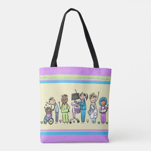 verpleegkundige Doctor Canvas tas (Achterkant)