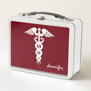 verpleegkundige Doctor Medical Caduceus Dark Red W