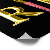 VERPLEEGKUNDIGE EN REDDINGSHOND /Gouden Caduceus R Poster (Hoek)