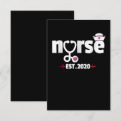 Verpleegkundige Est 2020 RN Afstuderen van de verp RSVP Kaartje (Voorkant / Achterkant)