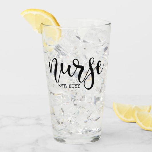 Verpleegkundige Est Aangepast Jaar Student Verplee Glas (Voorkant ijs)