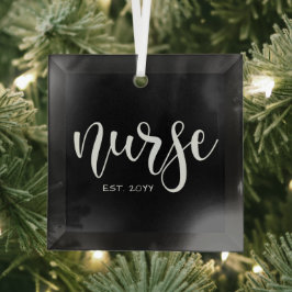 Verpleegkundige Est Aangepast Jaar Student Verplee Glas Ornament