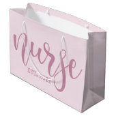 Verpleegkundige Est Aangepast Jaar Student Verplee Groot Cadeauzakje (Achterkant Gekanteld)