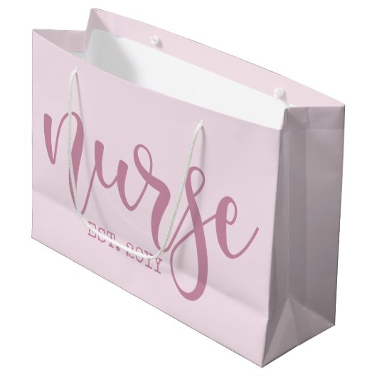 Verpleegkundige Est Aangepast Jaar Student Verplee Groot Cadeauzakje (Voorkant Gekanteld)