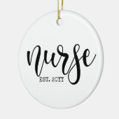 Verpleegkundige Est Aangepast Jaar Student Verplee Keramisch Ornament (Links)