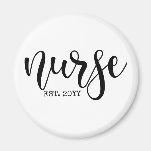 Verpleegkundige Est Aangepast Jaar Student Verplee Magneet (Voorkant)
