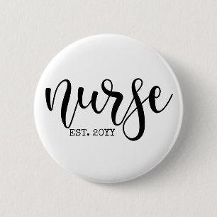 Verpleegkundige Est Aangepast Jaar Student Verplee Ronde Button 5,7 Cm