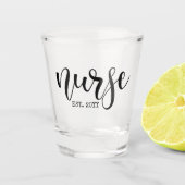 Verpleegkundige Est Aangepast Jaar Student Verplee Shot Glas (Voorkant)