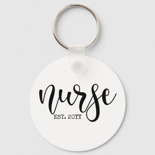 Verpleegkundige Est Aangepast Jaar Student Verplee Sleutelhanger (Voorkant)